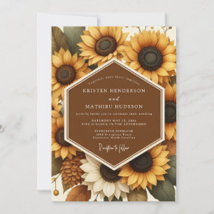 Invitation Mariage Flore Récolte de Verge d'Or