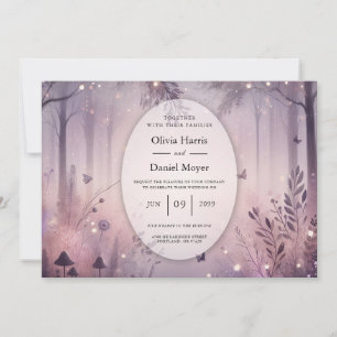 Invitation Mariage forestier Ethereal Fairy