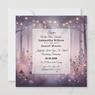 Invitation Mariage forestier Ethereal Fairy