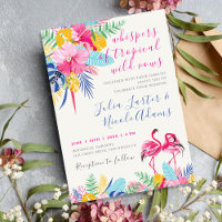 Mariage Forêt Tropicale Sauvage Pluie Rose Bleu Ma