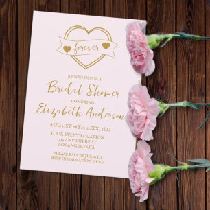 Invitation Mariage Forever Hearts Fête de mariage