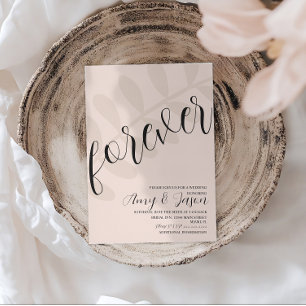 Invitation Mariage Forever Leaf