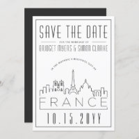 Mariage France | Skyline stylisée Enregistrer la d