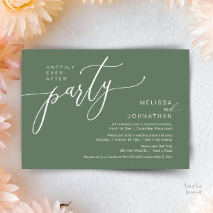 Invitation Mariage Fuite Fête de Mariage Dîner Heureux Pour T