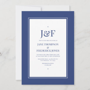 Invitation Mariage Galactique Cobalt
