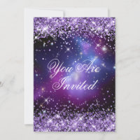 Mariage Galaxie Planétarium Paillettes Violettes