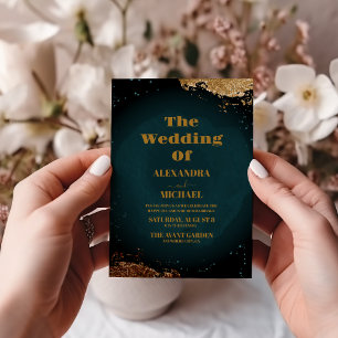 Invitation Mariage Galaxie Téale Univers Étoilé Espace