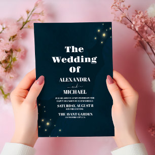 Invitation Mariage Galaxie Téale Univers Étoilé Espace