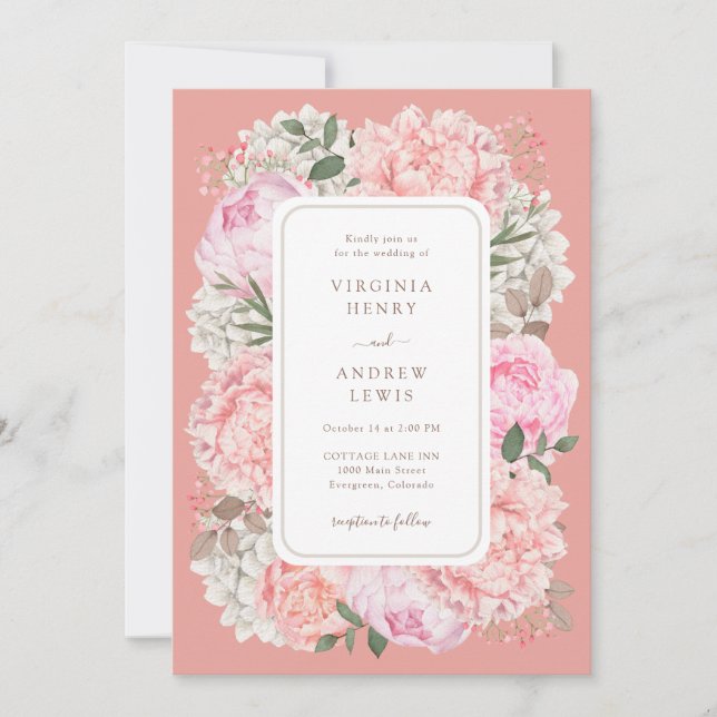 Invitation Mariage Garden moderne (Devant)
