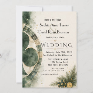 Invitation Mariage Gatsby Casino Glam Las Vegas années 20