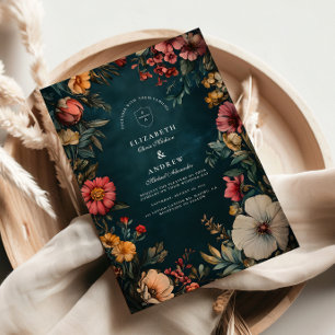 Invitation Mariage Glamour Étrange