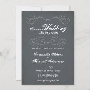Invitation Mariage gothique d'Halloween