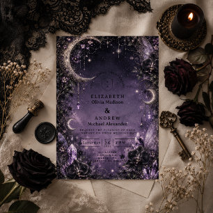 Invitation Mariage Gothique Fée Fantaisiste