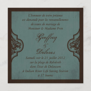Invitation Mariage gothique Inviter Carré_Dolores