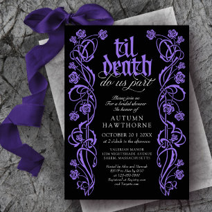 Invitation Mariage gothique jusqu'à la mort