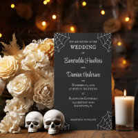 Mariage gothique noir et blanc