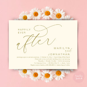 Invitation Mariage heureux à jamais, dîner de fête et danse