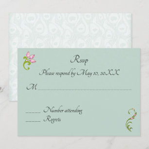 Invitation Mariage hindou paon indien RSVP
