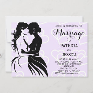 Invitation Mariage homosexuel avec deux épouses