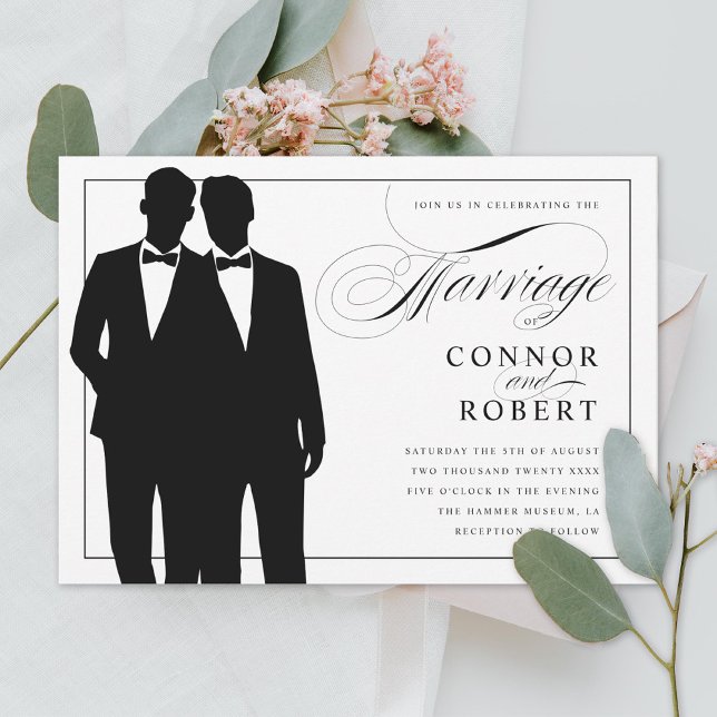 Invitation Mariage homosexuel Mariage de deux chambres (Créateur téléchargé)