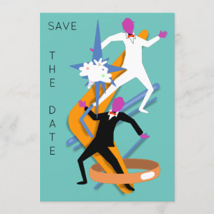 Invitation MARIAGE HOMOSEXUEL MASCULIN SAVE THE DATE par Slip