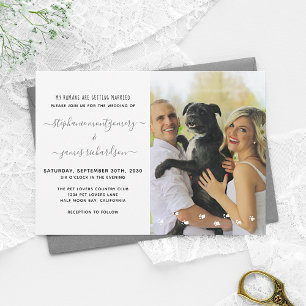 Invitation Mariage Humain Photo de Mariage Personnalisée pour