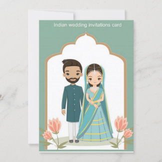 Invitation mariage indien