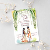 Mariage indien enregistrer le couple de dates sous