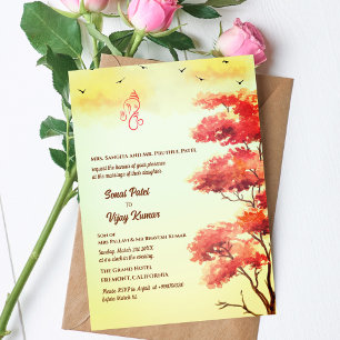 Invitation Mariage indien hindou Ganesha