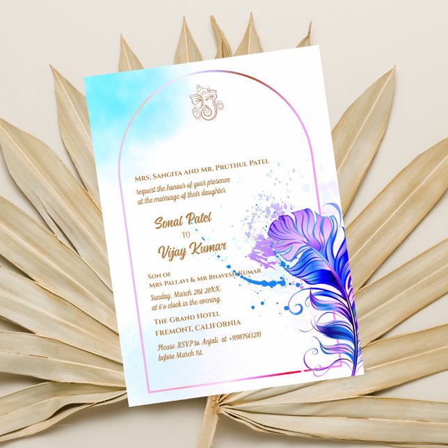 Invitation Mariage indien hindou Ganesha (Créateur téléchargé)