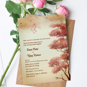 Invitation Mariage indien hindou Ganesha