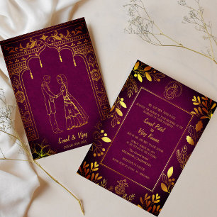 Invitation Mariage indien hindou Ganesha