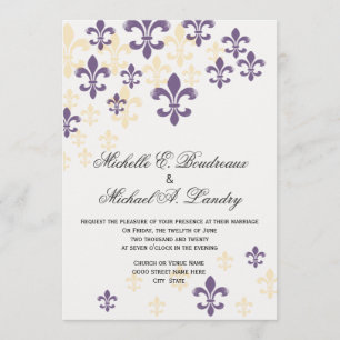 Invitation Mariage informel 1 de Fleur de Lis Cascade