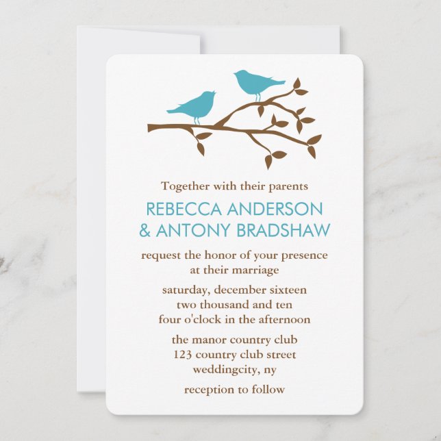 Invitation Mariage Inséparable (Devant)