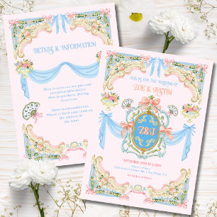 Invitation Mariage inspiré d'Antoniette Marie