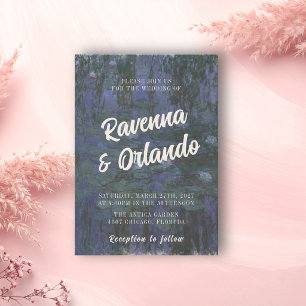 Invitation Mariage inspiré de l'art fin rustique romantique d