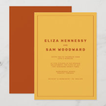 Mariage inspiré d'Orange et Jaune Wes Anderson