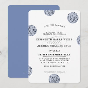 Invitation MARIAGE INVITE chic minimaliste grand mini point