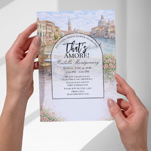 Invitation Mariage italien à Venise C'est l'amour Enterrement