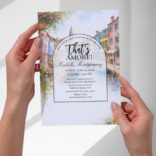 Invitation Mariage italien Burano That's Amore
