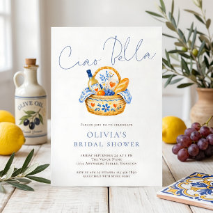 Invitation Mariage italien minimaliste Ciao Bella Shower