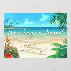 Invitation mariage jamaïcain Melissa Exotic Beach