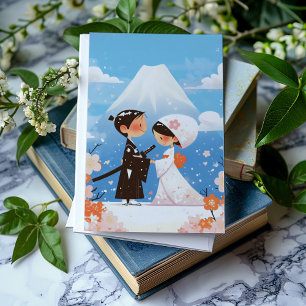 Invitation Mariage japonais mignon Couple