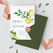 Mariage jaune citron été méditerranéen