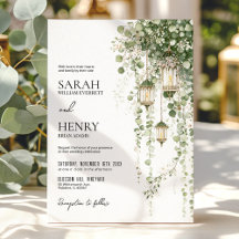 Mariage Lanterne Eucalyptus et Vert Sauge avec Ros