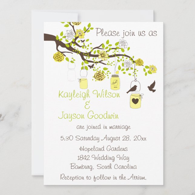 Invitation Mariage Lemon Bliss (Devant)
