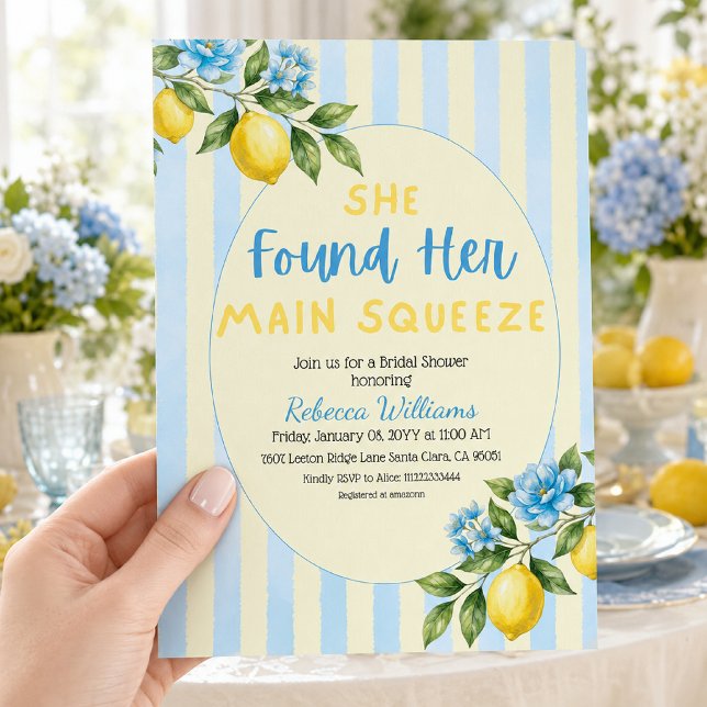 Invitation Mariage Lemon Main Squeeze (Créateur téléchargé)