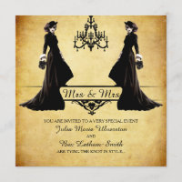 Mariage lesbienne - Style gothique Steampunk