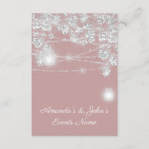 Invitation Mariage Lights Jars Parties scintillant Grey Smoky