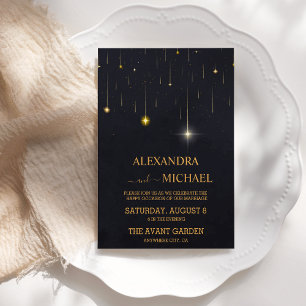 Invitation Mariage Lune Soleil Violet Mystique
